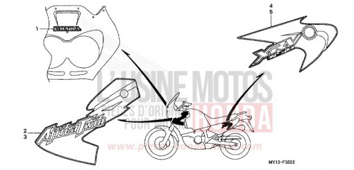 STRIPE/MARK (3) XRV750Y de 2000